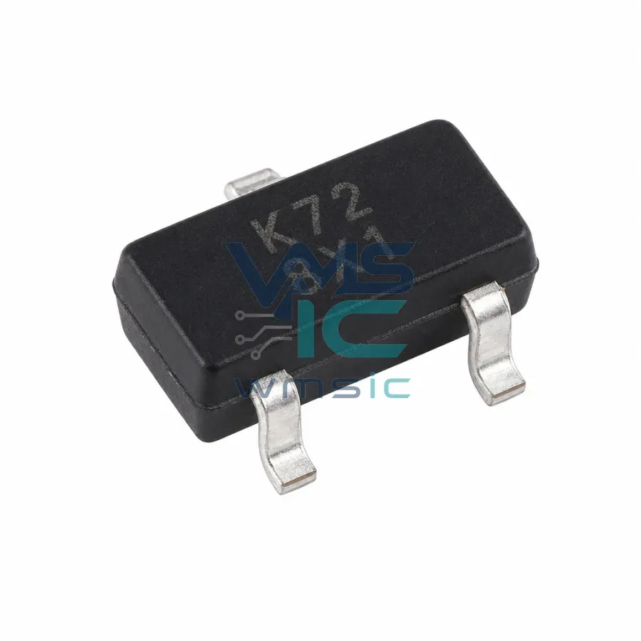 MOSFET транзистор 2N7002T SOT-523 N-канальный 60В 115мА (10 штук) Корпус