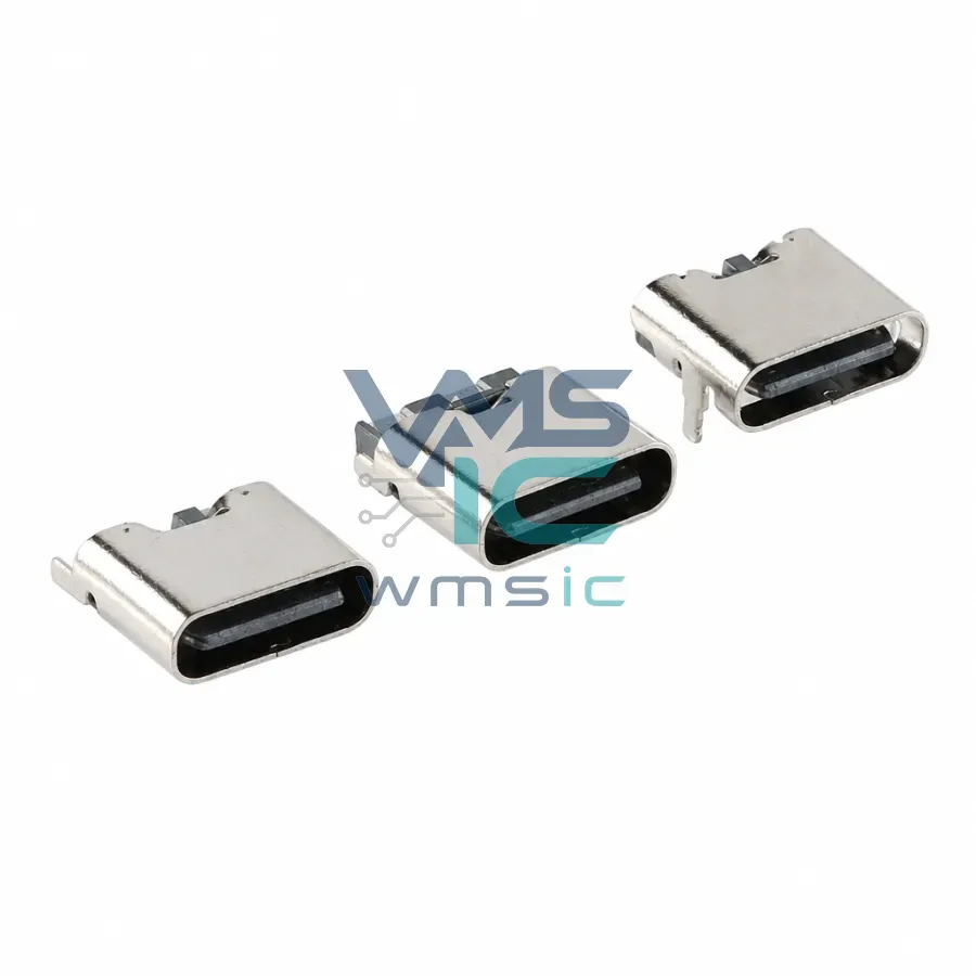 USB Type-C 16P Female Socket Horizontal SMT 4-Pin HD Interface Package