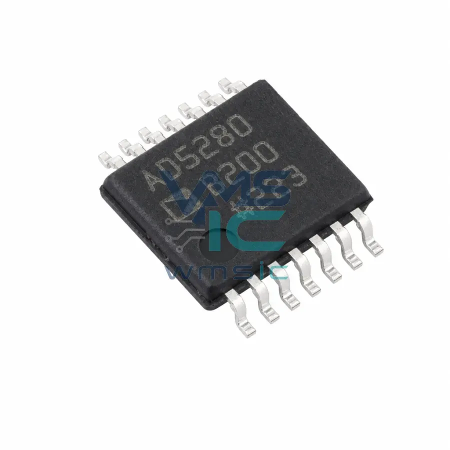 AD5280BRUZ200-R7 Single/Dual Channel+ 15V/+/- 5V 256-Position I2C Digital Potentiometer AD5280BRUZ200 TSSOP-14 Package