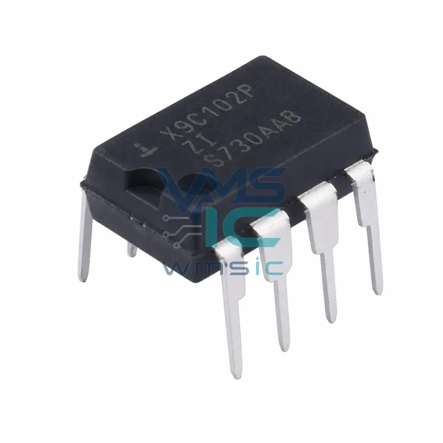 Цифровой потенциометр X9C102PIZ, 1 кОм, PDIP-8 Корпус