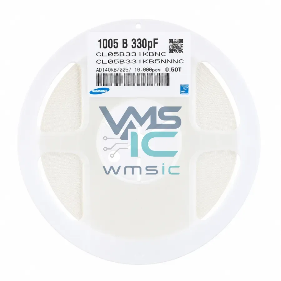 0402 SMD Capacitor 330pF+/ 10% 50V X7R CL05B331KB5NNNC 50pcs CL05B331KB5NNNC Package