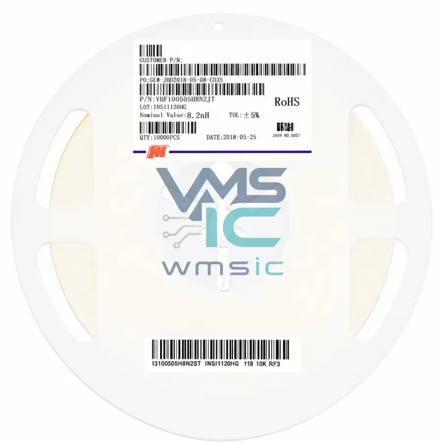 VHF100505HQ8N2JT 0402 SMD High Frequency Inductor 8.2nH+/- 5% 250mA 100 Pcs 250MAVHF100505HQ8N2JT100 Package