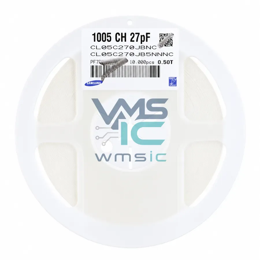 SMD Конденсатор CL05C270JB5NNNC, 27 пФ, 50 В, C0G, 0402 (50 шт.) Корпус