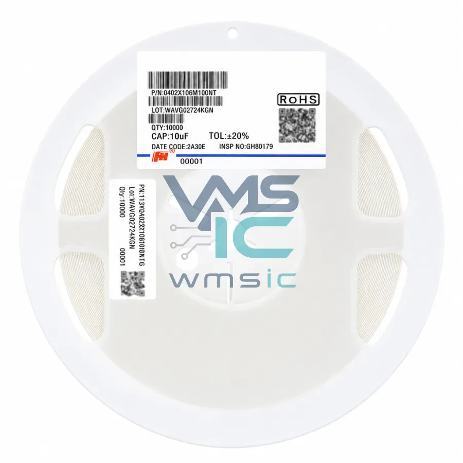 0402 SMD Ceramic Capacitor 10uF 10V+/ 20% X5R 0402X106M100NT 100 Pcs 0402X106M100NT Package