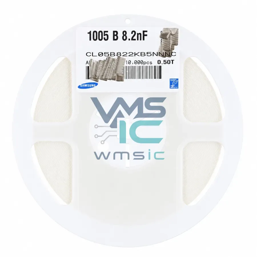 0402 SMD Ceramic Capacitor 8.2nF 50V+/ 10% X7R CL05B822KB5NNNC 50 Pcs CL05B822KB5NNNC Package