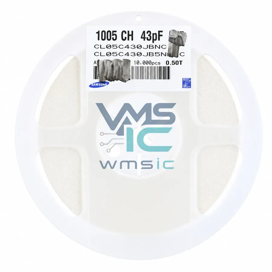 0402 SMD Capacitor 43pF+/ 5% 50V C0G CL05C430JB5NNNC 50 Pcs CL05C430JB5NNNC Package