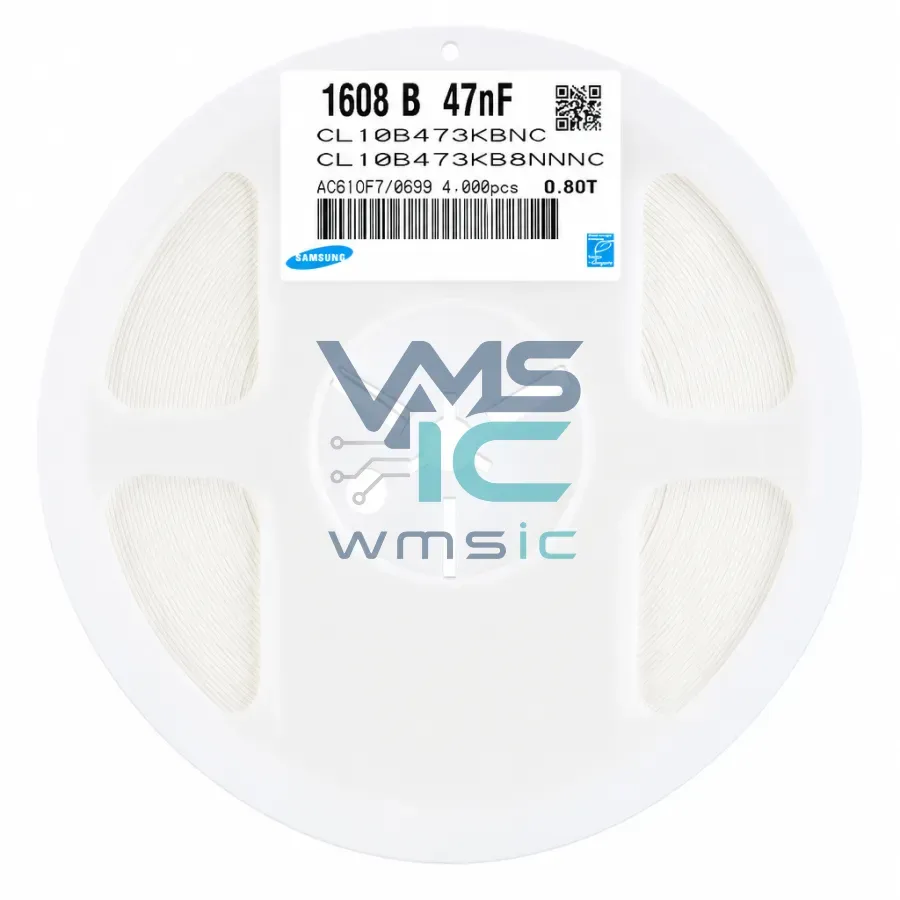 0603 SMD Ceramic Capacitor 47nF 50V+/ 10% X7R CL10B473KB8NNNC 50pcs CL10B473KB8NNNC Package