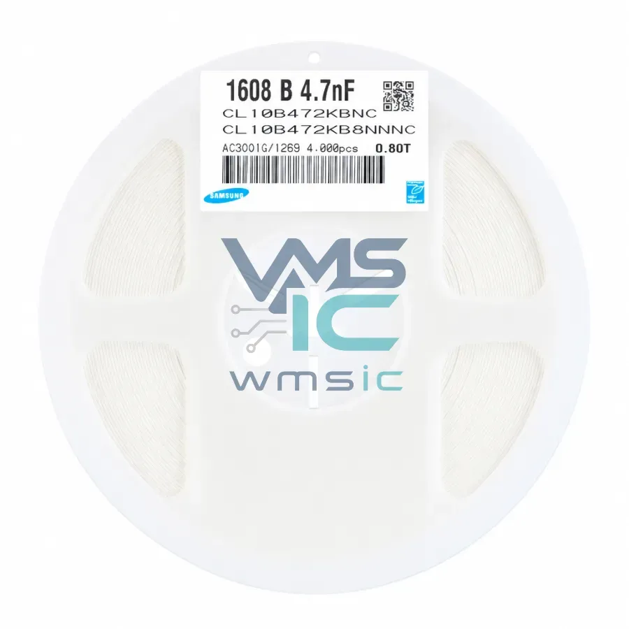 0603 SMD Capacitor 50V 4.7nF 10% Tolerance X7R CL10B472KB8NNNC 50 Pcs CL10B472KB8NNNC Package