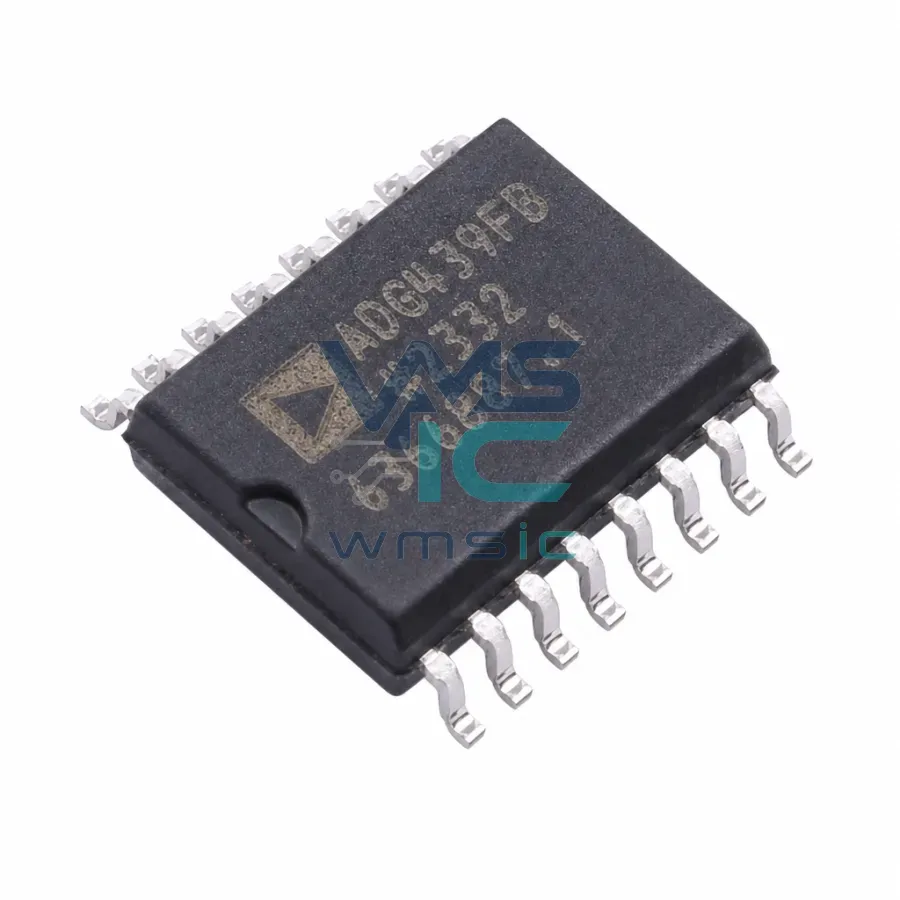 高性能4通道模拟多路复用器，具有故障保护功能 ADG439FBRWZ SOIC-16-300mil 封装