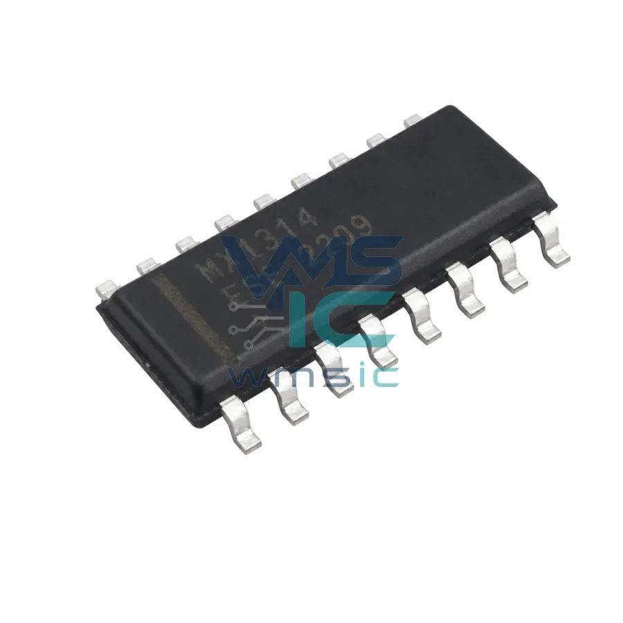 MAX314ESE+T Четырехканальный аналоговый переключатель SPST 10 Ом, SOIC-16 Корпус
