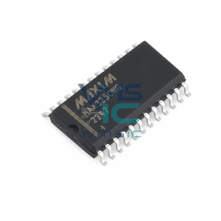 MAX335CWG+T 8-канальный переключатель SPST с цифровым управлением, SOIC-24 Корпус