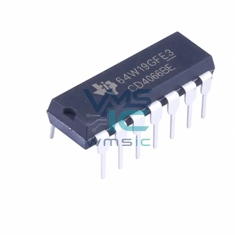CD4066BE Quad CMOS Bilateral Analog Switch CD4066BE PDIP-14 Package