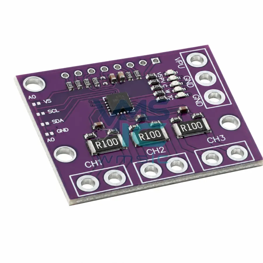 INA3221 3-Channel High-Side Current and Bus Voltage Monitor Module I2C INA3221 Package