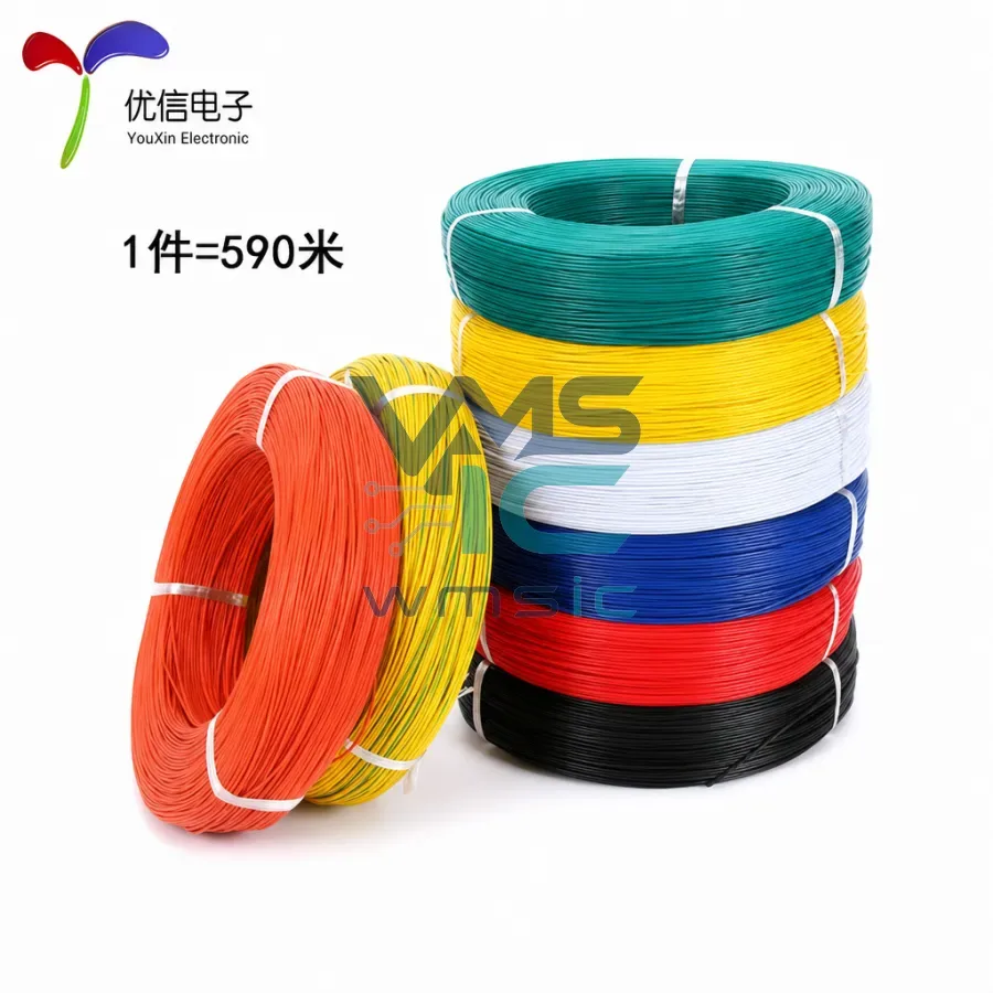 UL1007 18AWG Hook-Up Wire Red Black Yellow Blue White Green Orange 1 Roll 18AWG Package