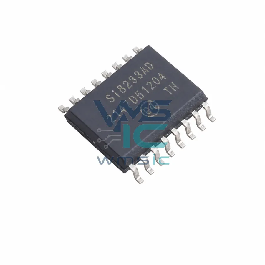 Изолированный драйвер затвора SI8233AD-D-ISR, SOIC-16 Корпус