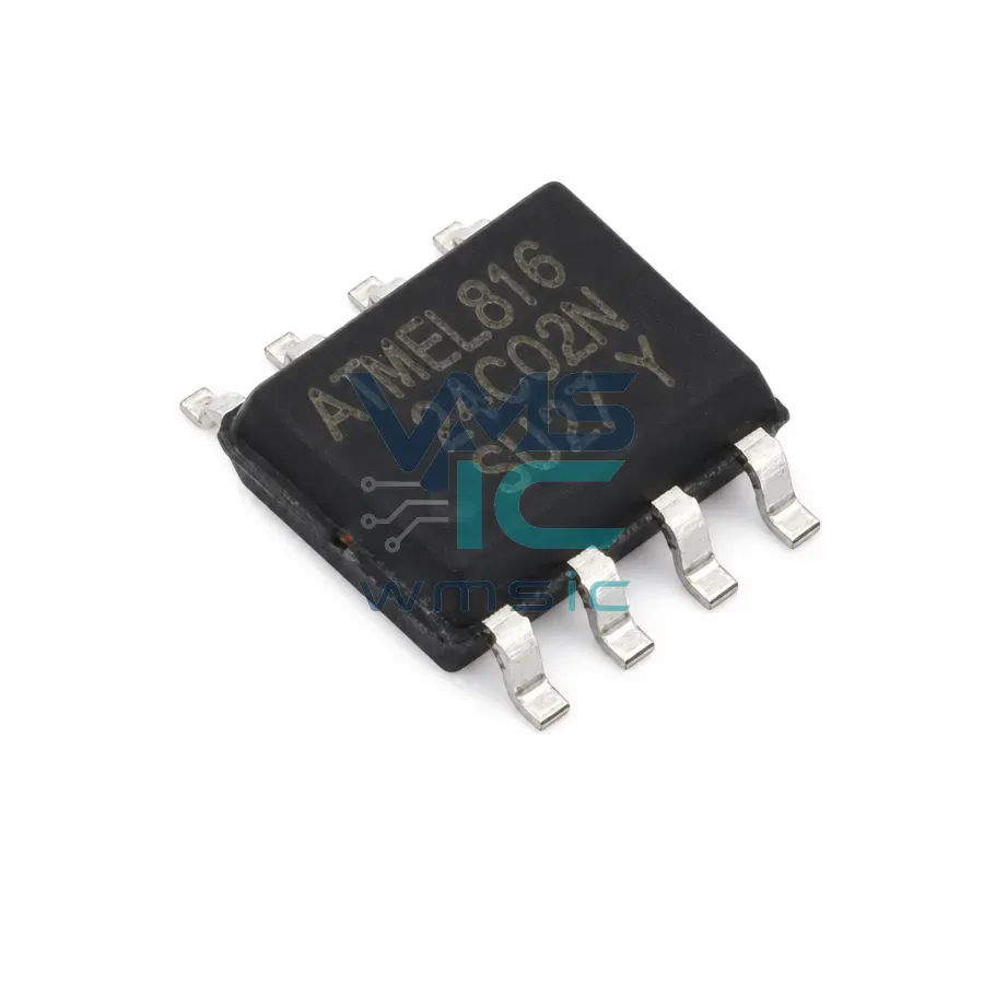 2 Kbit I2C Последовательная память EEPROM с аппаратным обеспечением AT24C02C-SSHM-T-CN SOP-8 Корпус