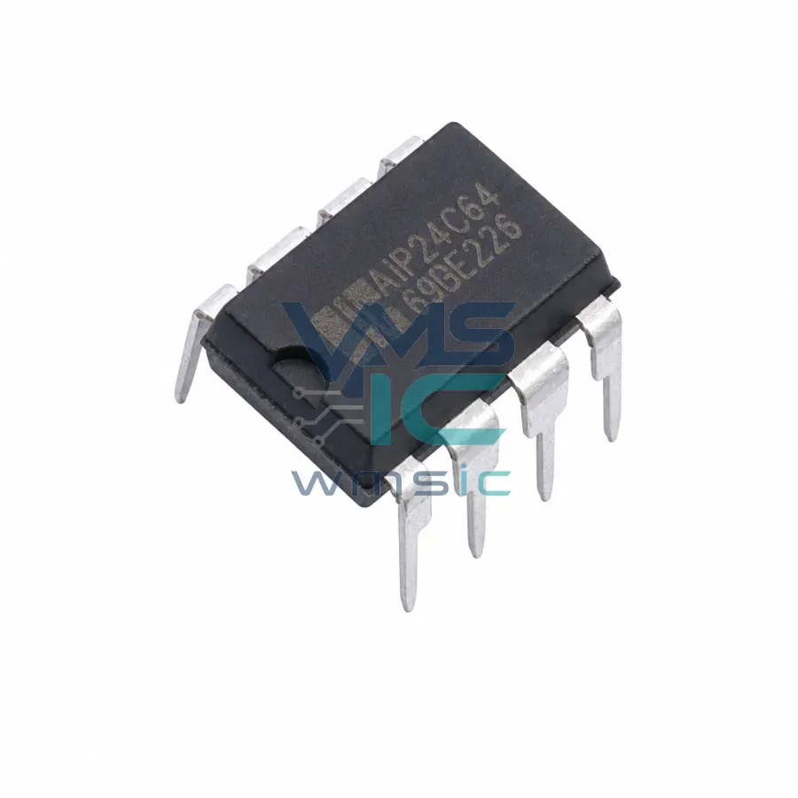 64 Kbit 2-проводной последовательный EEPROM с защитой записи AIP24C64DA8 AIP24C64DA8.TB DIP-8 Корпус