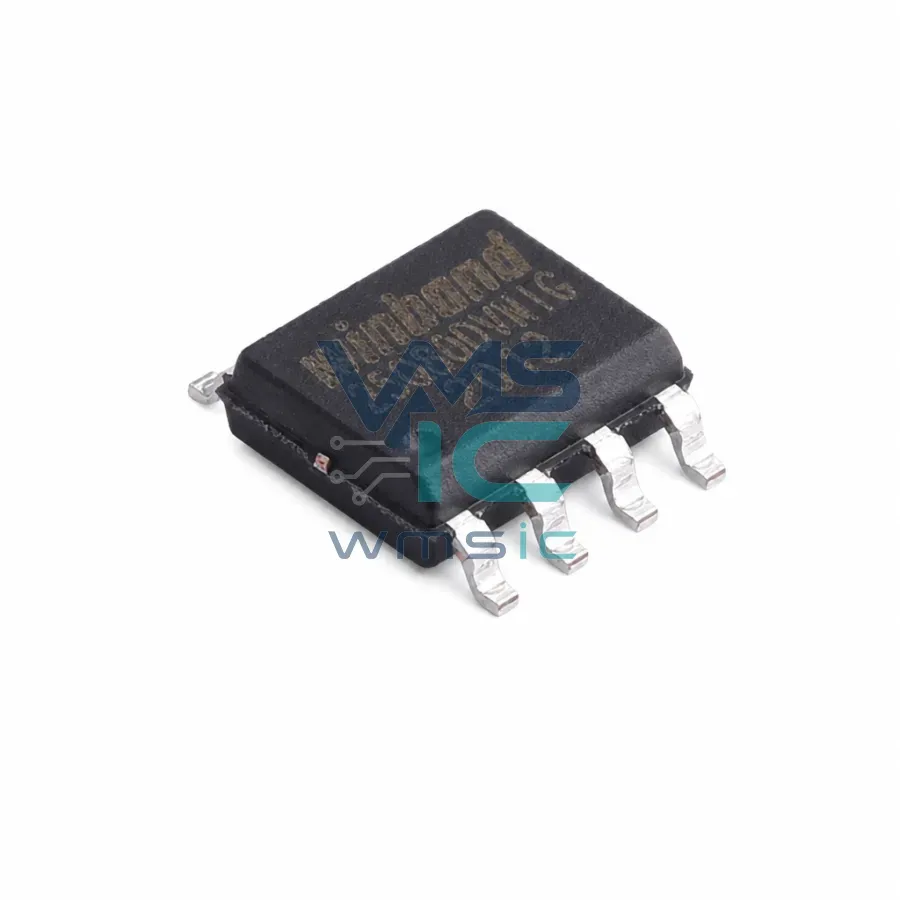Флеш-память SPI NOR W25Q80DVSINGT, 8 Мбит, SOP-8 Корпус