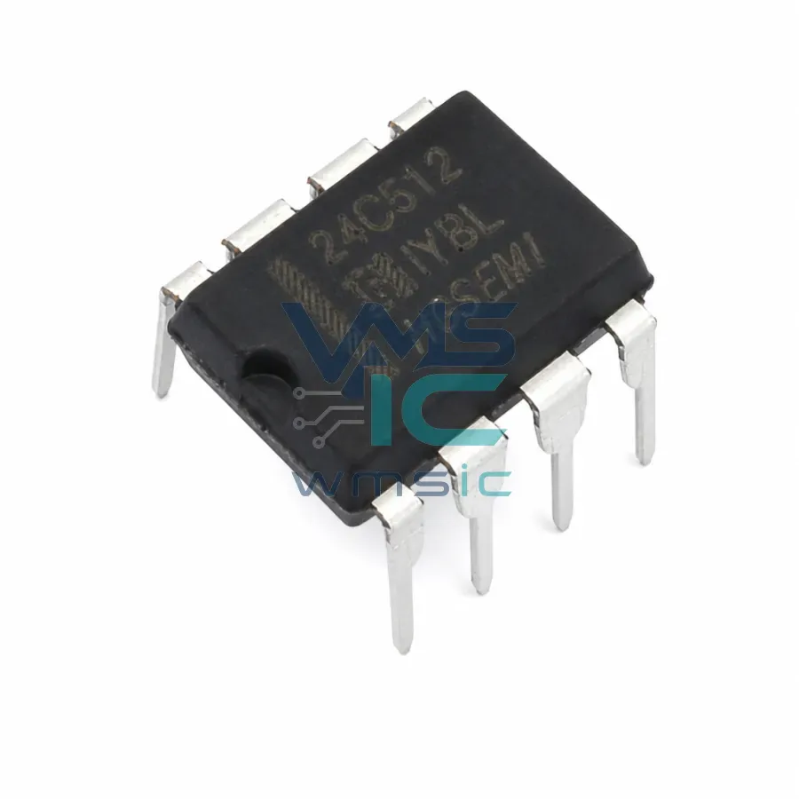 Последовательная EEPROM память AT24C512N, 512 Кбит, I2C, DIP-8 Корпус