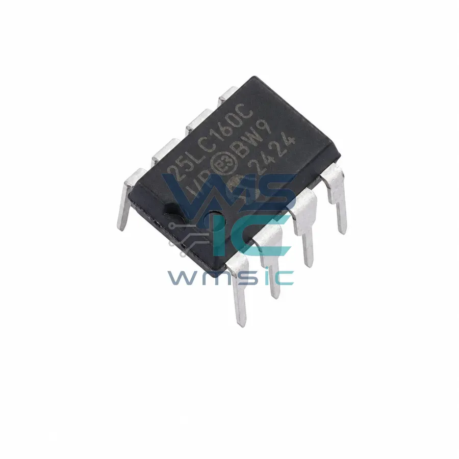 Микросхема памяти 25LC160C-I/P, 16Кбит SPI Serial EEPROM, PDIP-8 Корпус