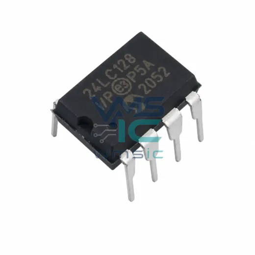Память EEPROM 24LC128-I/P, 128 Кбит, I2C, PDIP-8