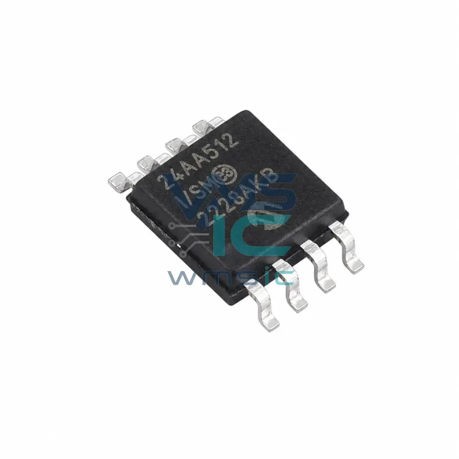 512К EEPROM последовательной шины I2C 24AA512T-I/SM SOIJ-8-5.28mm Корпус