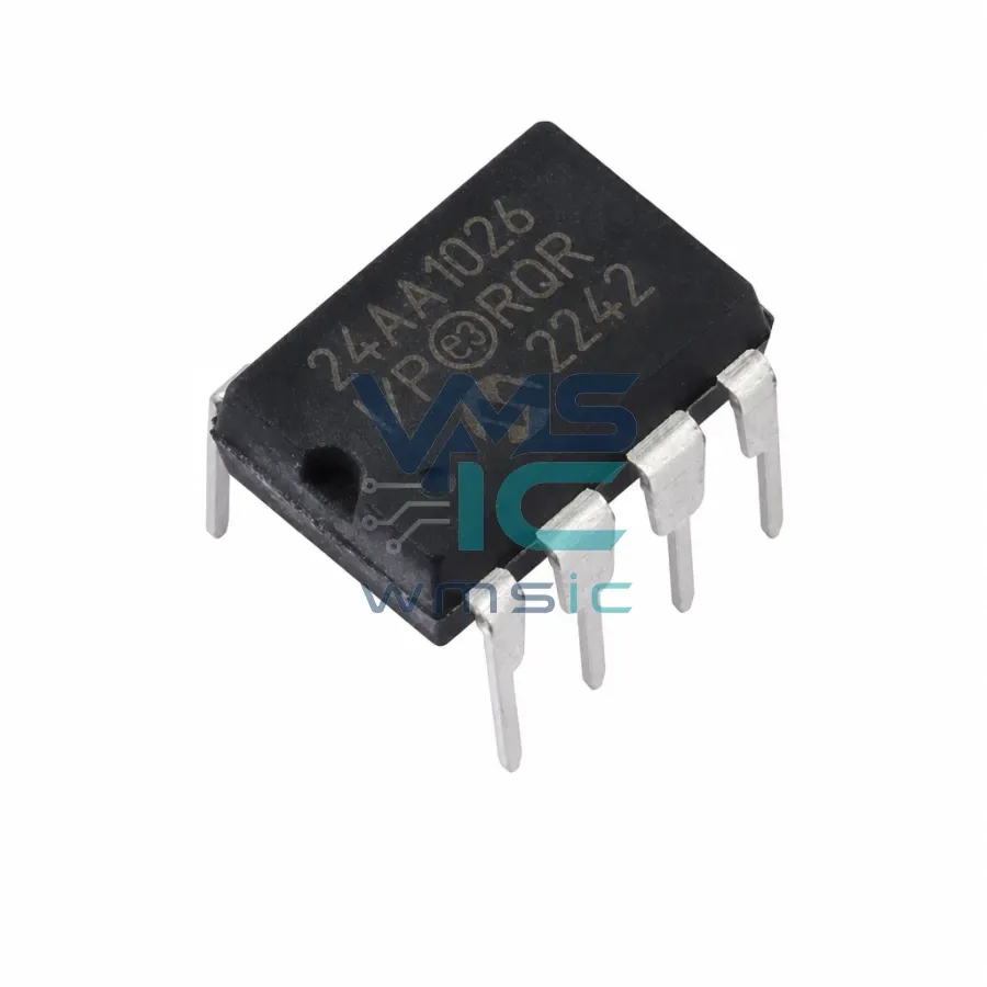 24AA1026-I/P 1024K I2C Serial EEPROM Memory DIP-8 24AA1026 PDIP-8 Package