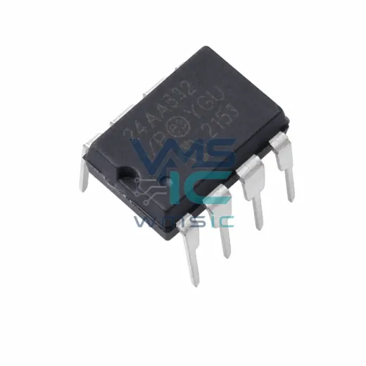 Микросхема памяти 24AA512-I/P 512Кбит I2C Serial EEPROM, PDIP-8