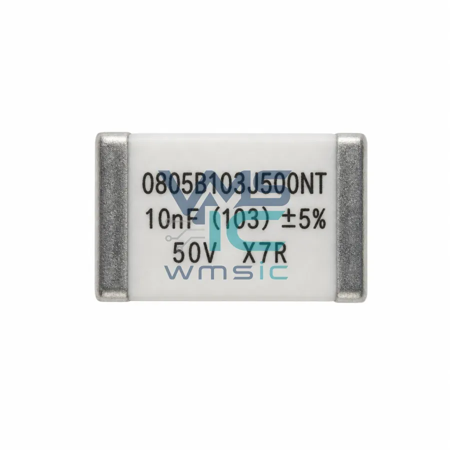 0805 SMD Capacitor 10nF 103+/ 5% 50V X7R 0805B103J500NT 50pcs 0805B103J500NT Package