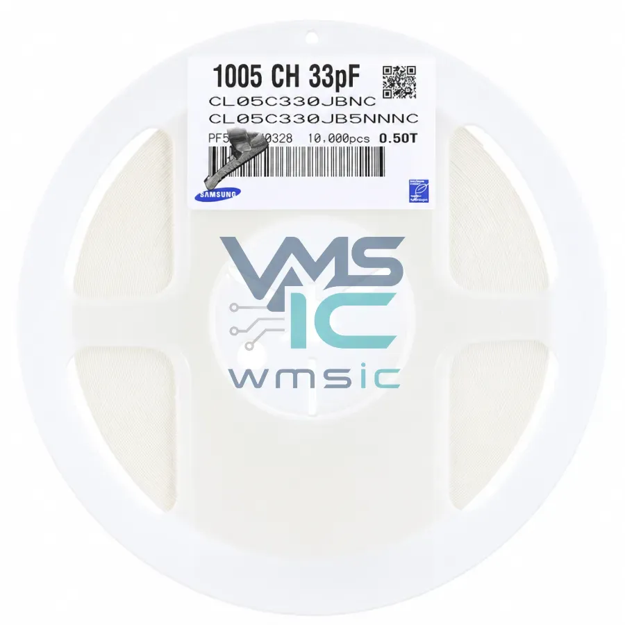 0402 SMD Capacitor 33pF 330+/ 5% 50V C0G CL05C330JB5NNNC 50pcs CL05C330JB5NNNC Package