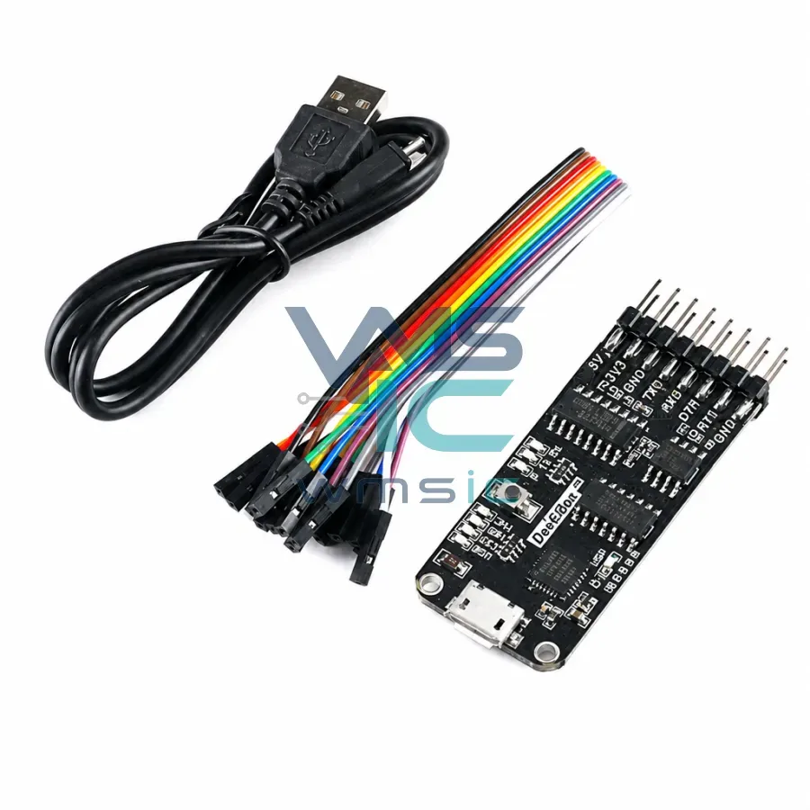USB-Serial модуль CP2102, 10-в-1, TTL/RS485/RS232 Корпус