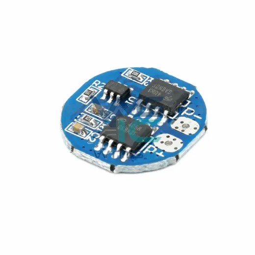 Круглая плата защиты BMS 2S 7.4V/8.4V 5A от перезаряда и переразряда