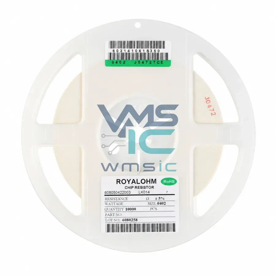 0402 SMD Resistor 4.7M Ohm+/ 5% 1/16W 0402WGJ0475TCE 100 Pcs 0402WGJ0475TCE Package
