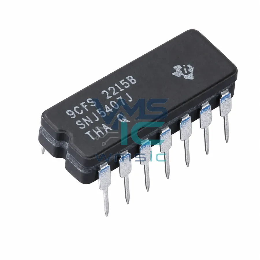 SNJ5407J 6-Channel 4.5V to 5.5V Bipolar Buffer with Open-Collector Outputs SNJ5407J CDIP-14 Package