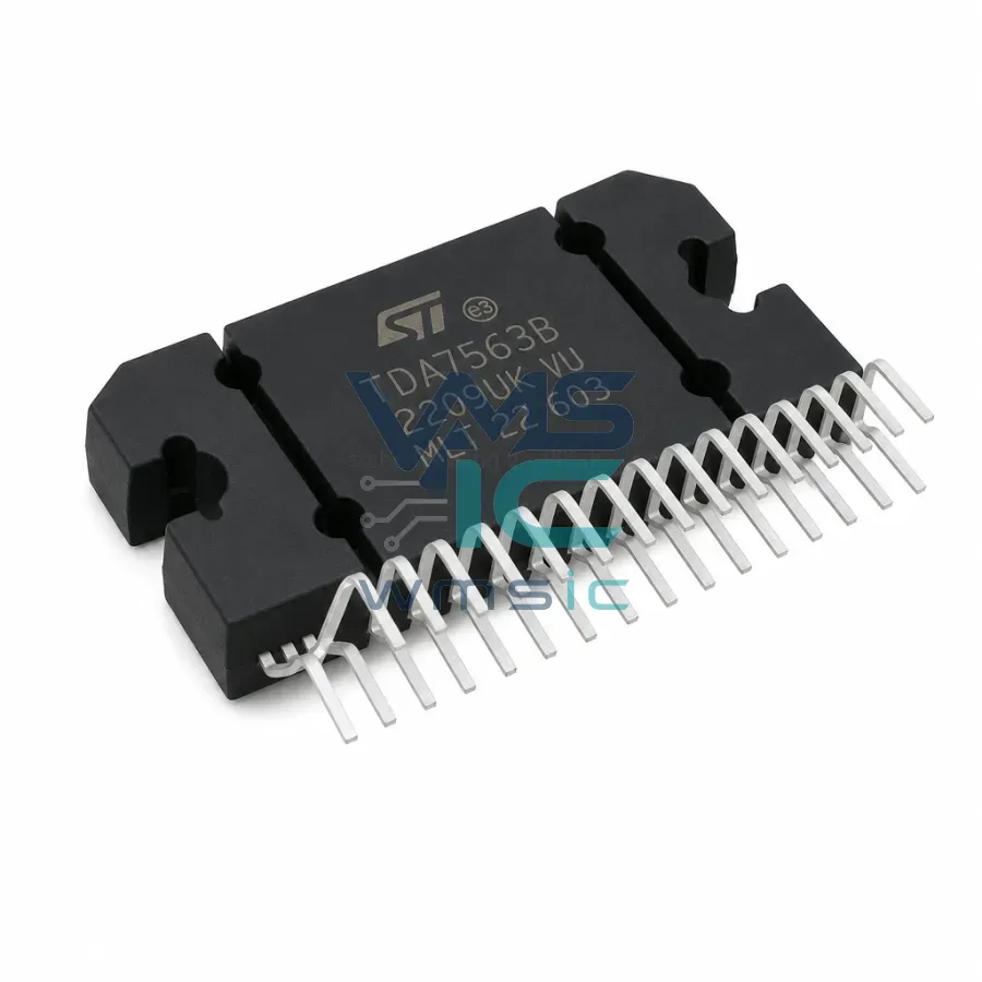 Аудиоусилитель автомобильный четырехполосный мощности TDA7563B FLEXIWATT-27 Корпус