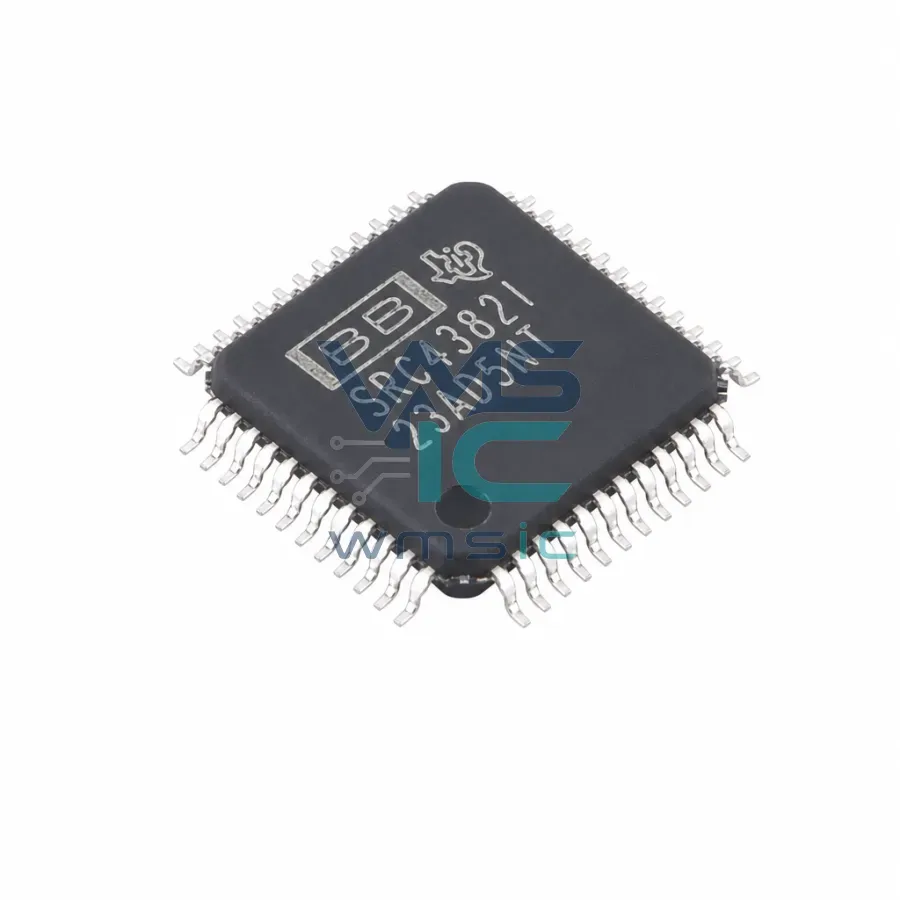 SRC4382IPFBR Двухканальный преобразователь частоты дискретизации TQFP-48(7x7) Корпус