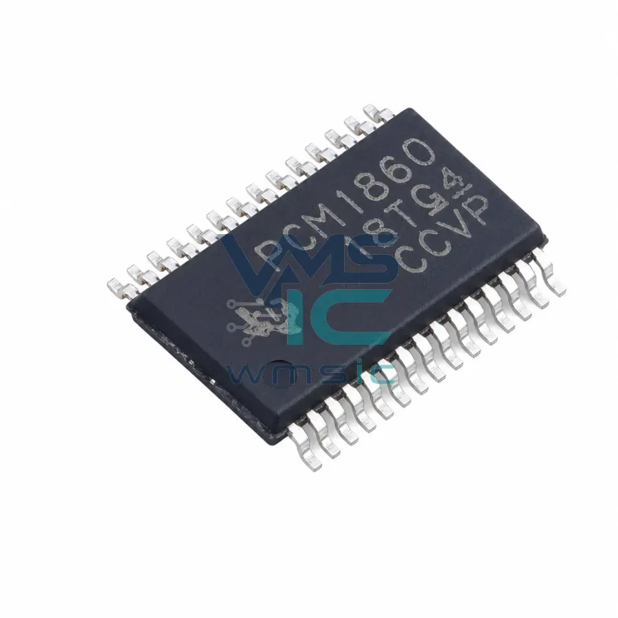 PCM1860DBTR 2/4-канальный аудио АЦП 192 кГц, 24-бит, TSSOP-30 Корпус