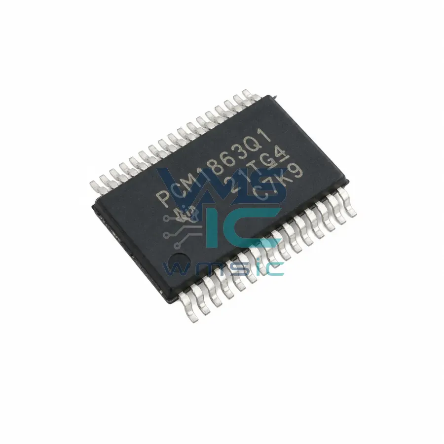 PCM1863QDBTRQ1 Automotive 2/4-Channel 192kHz Stereo Audio ADC PCM1863QDBTRQ1 TFSOP-30-175mil Package