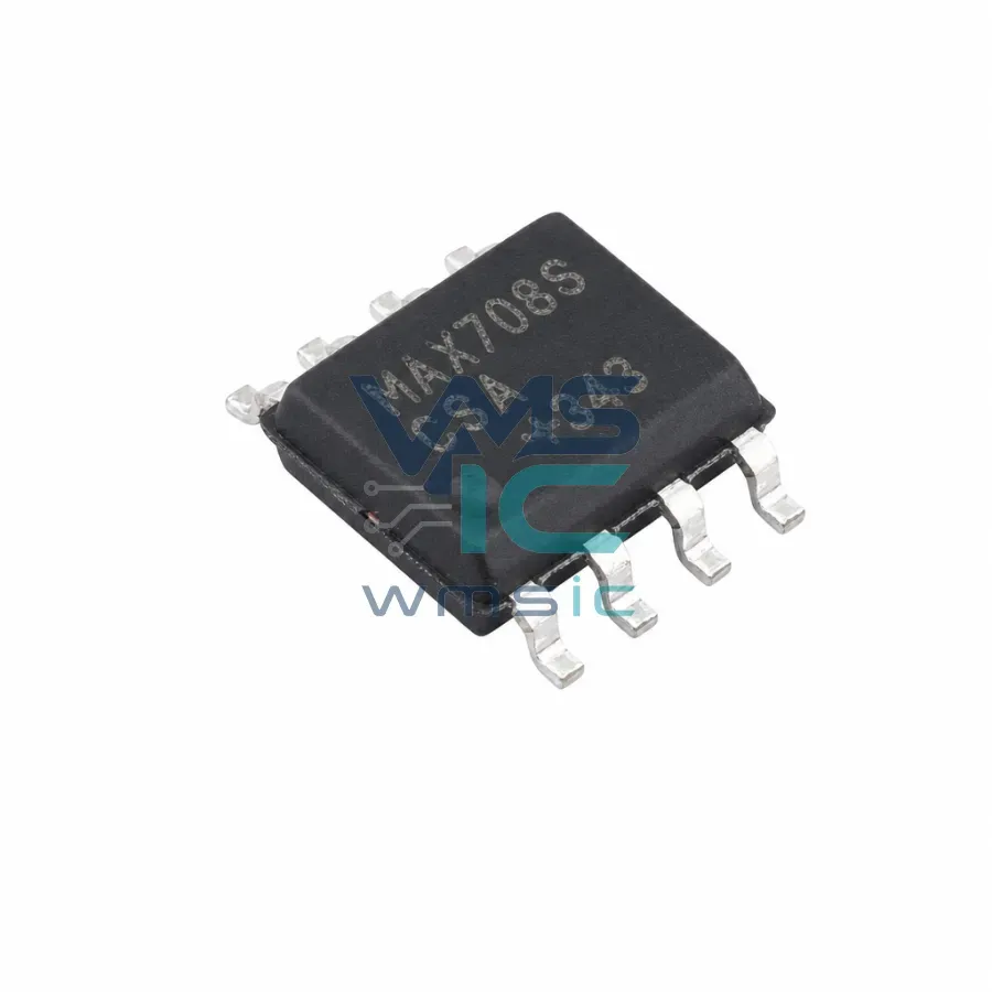 MAX708SCSA-HXY Voltage Supervisor 5V-5.5V Input 3V Threshold Active Low MAX708SCSA SOP-8 Package