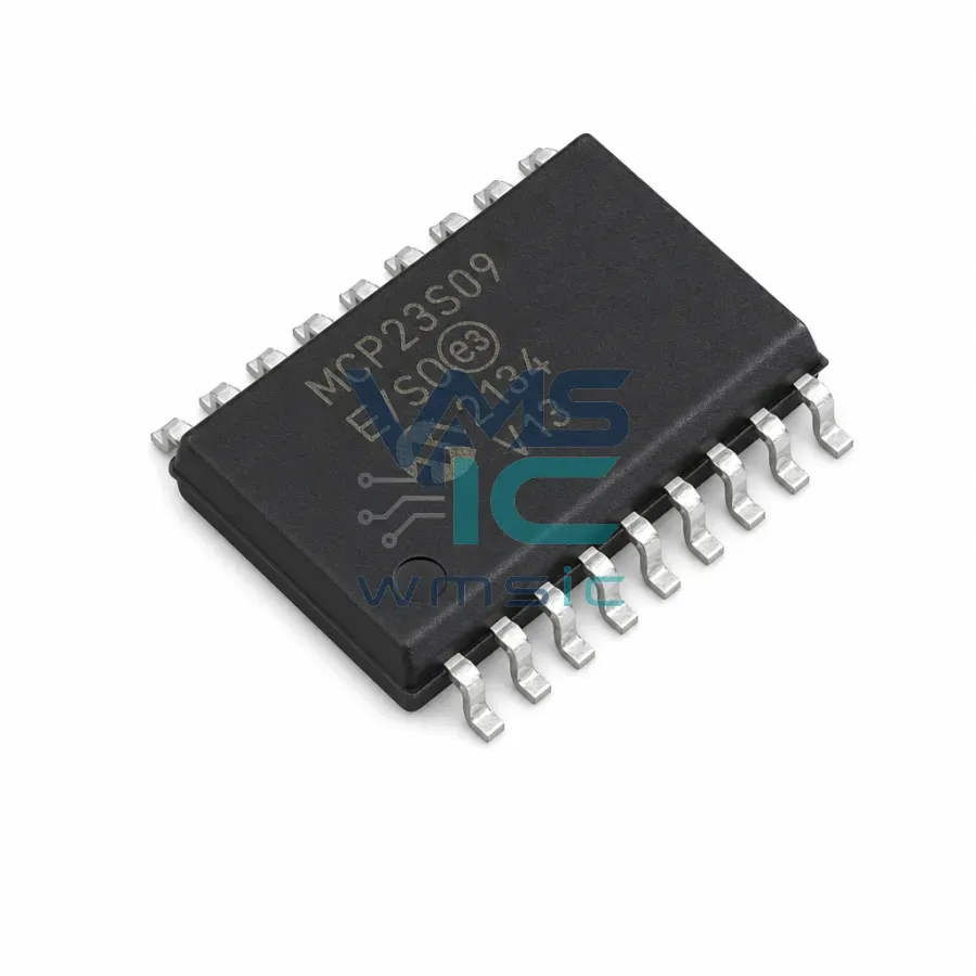 8-битный расширитель I/O с интерфейсом SPI и аппаратным адресом MCP23S09-E/SO SOIC-18-300mil Корпус