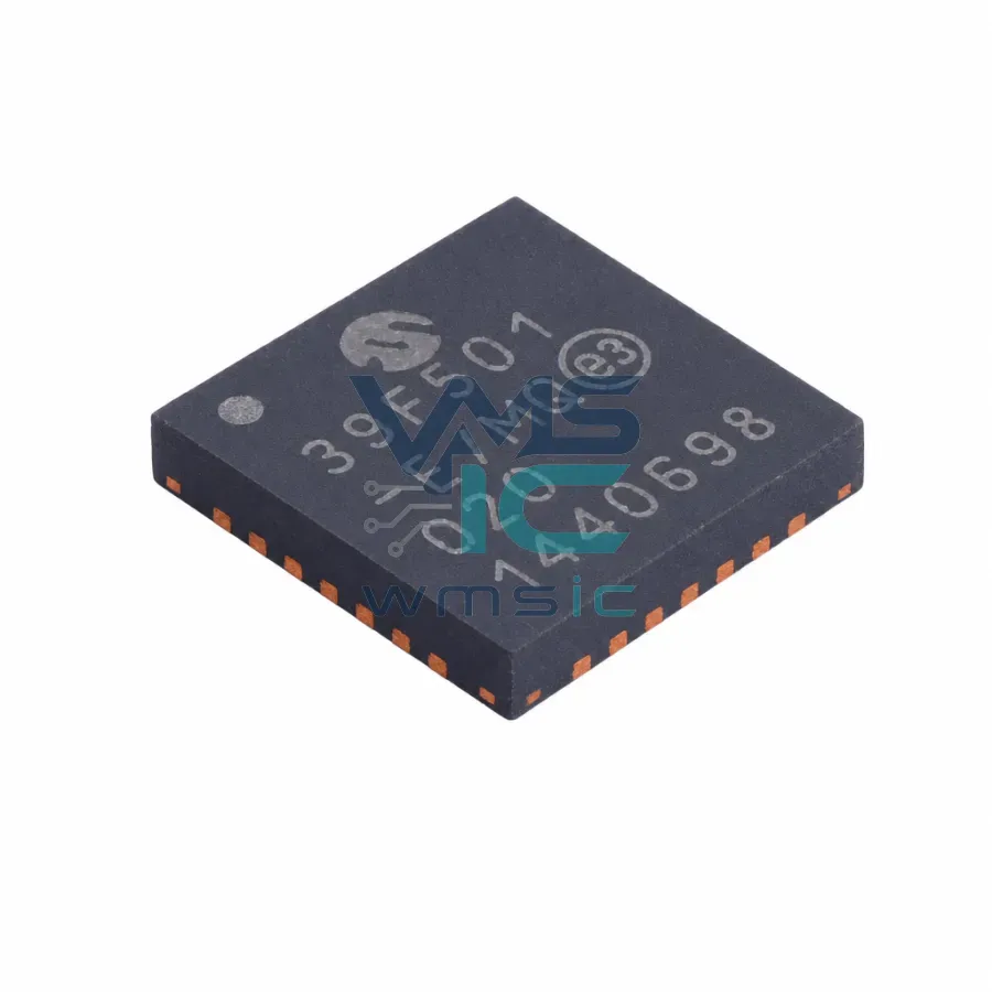 Единичнофазный мониторинг мощности с обнаружением событий MCP39F501-E/MQ QFN-28-EP(5x5) Корпус