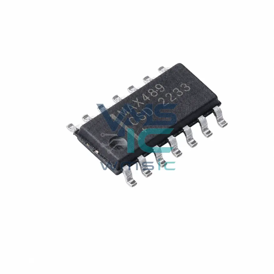Приемопередатчик RS-485/RS-422 MAX489CSD+, маломощный, SOIC-14 Корпус