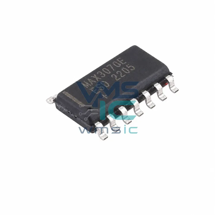 Приемопередатчик RS-485/RS-422 MAX3070EESD+T, 3.3В, 250 Кбит/с, SOIC-14 Корпус