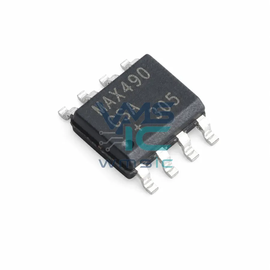 Маломощный приемопередатчик RS-485/RS-422 MAX490CSA+T, 5 В, SOIC-8 Корпус