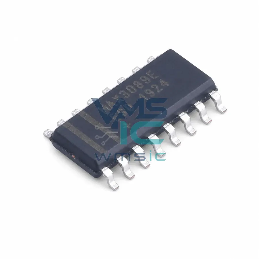 Приемопередатчик RS-485/RS-422 MAX3089EESD+T, 10 Мбит/с, ESD 15 кВ, SOIC-14 Корпус