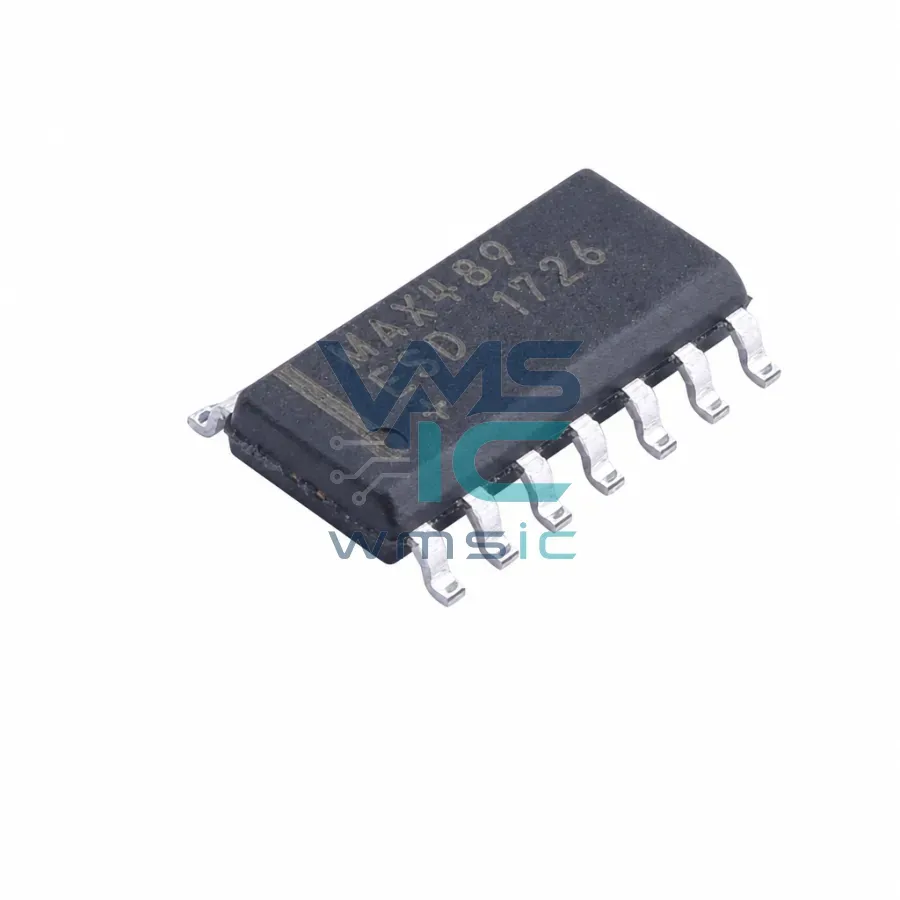 Трансивер RS-485/RS-422 MAX489ESD+, маломощный, SOIC-14 Корпус