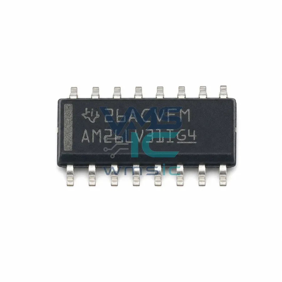 Четырехканальный дифференциальный драйвер AM26LV31ID (SOIC-16) Корпус