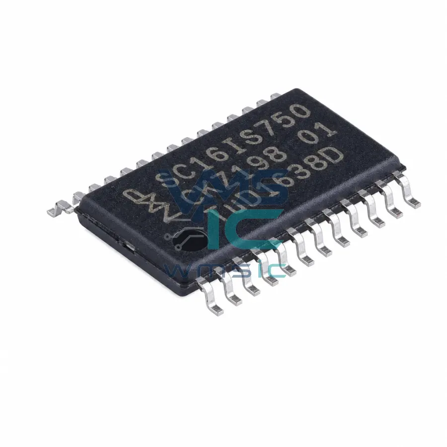 Контроллер UART с интерфейсом I2C/SPI SC16IS750IPW (64-байтный FIFO, TSSOP-24) Корпус