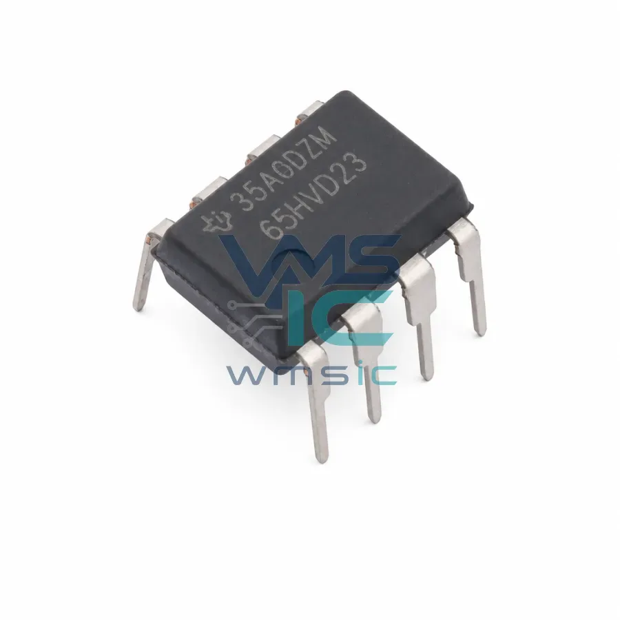 Трансивер RS-485 SN65HVD23P с расширенным синфазным режимом, PDIP-8 Корпус