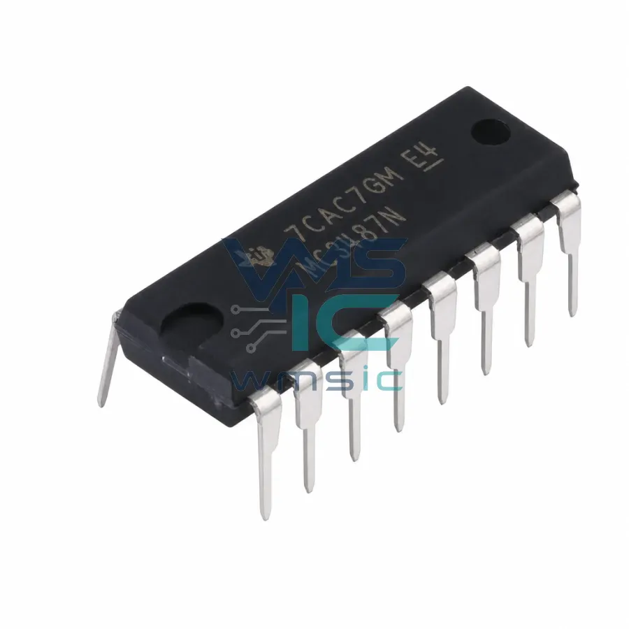 Счетверенный дифференциальный драйвер MC3487N, PDIP-16 Корпус
